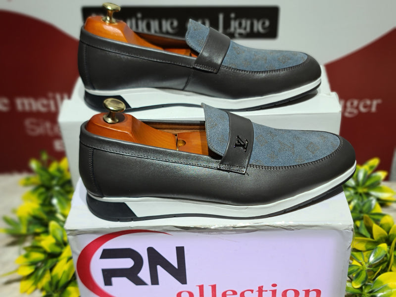 Basket cuir 012# gris