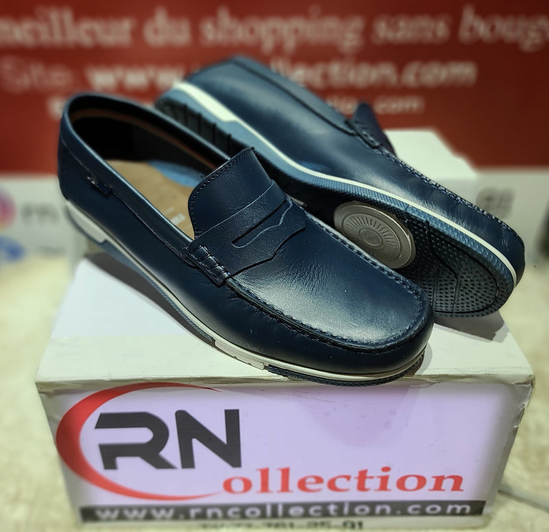 Mocassin R42 bleu