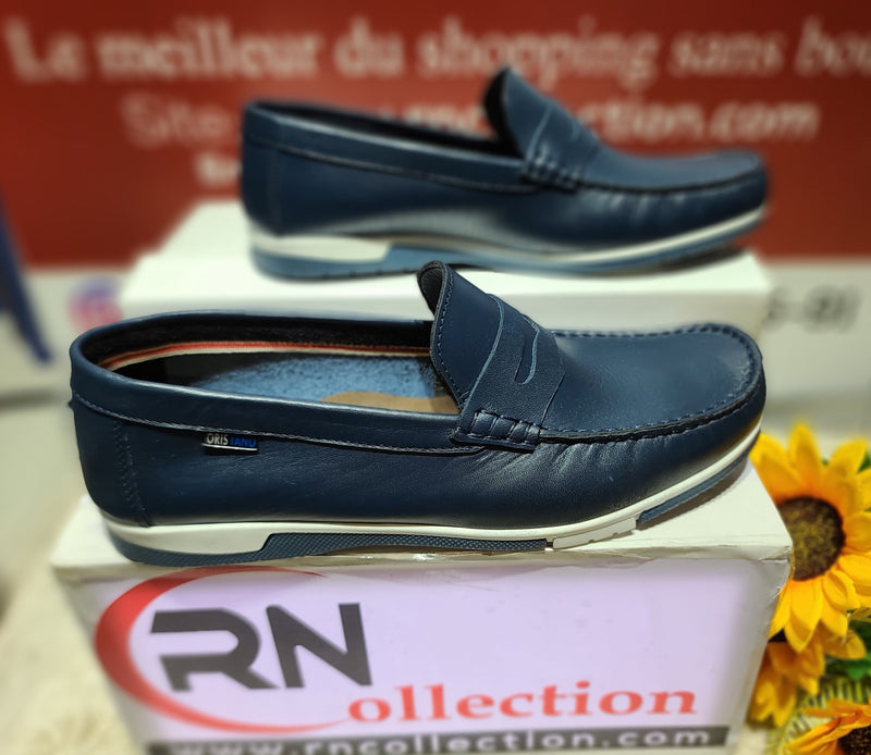 Mocassin R42 bleu