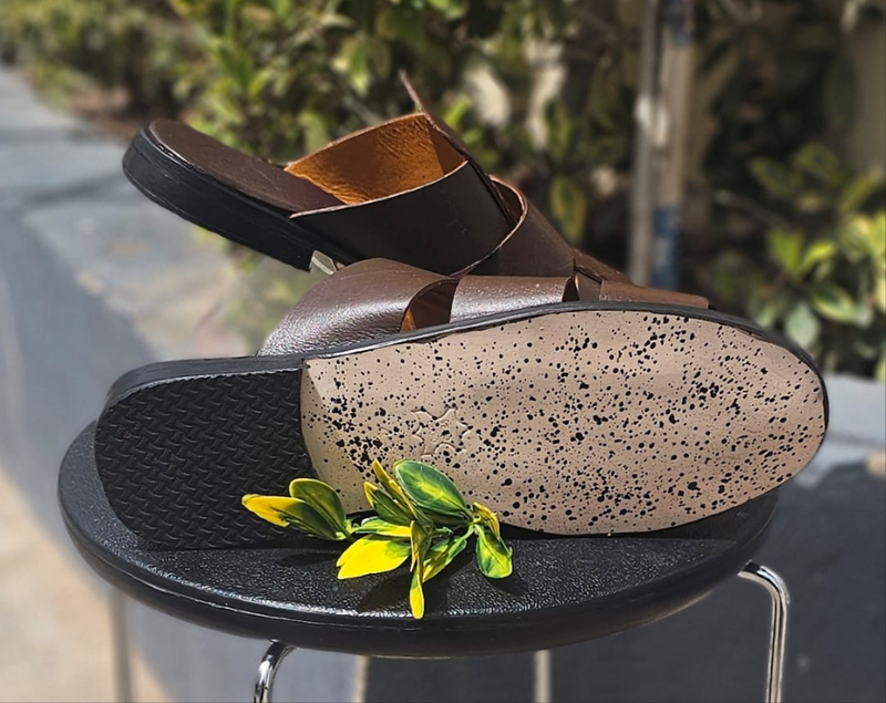 Sandale Cuir 23# Marron