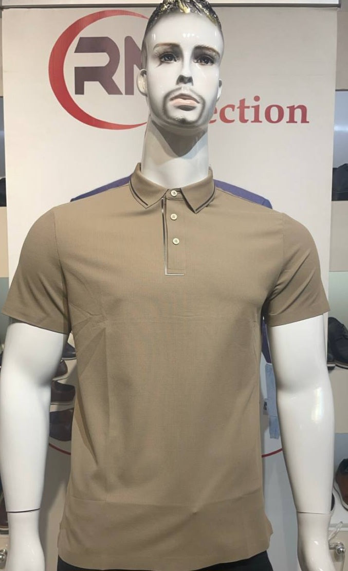 Polo Soie Glacèe Marron