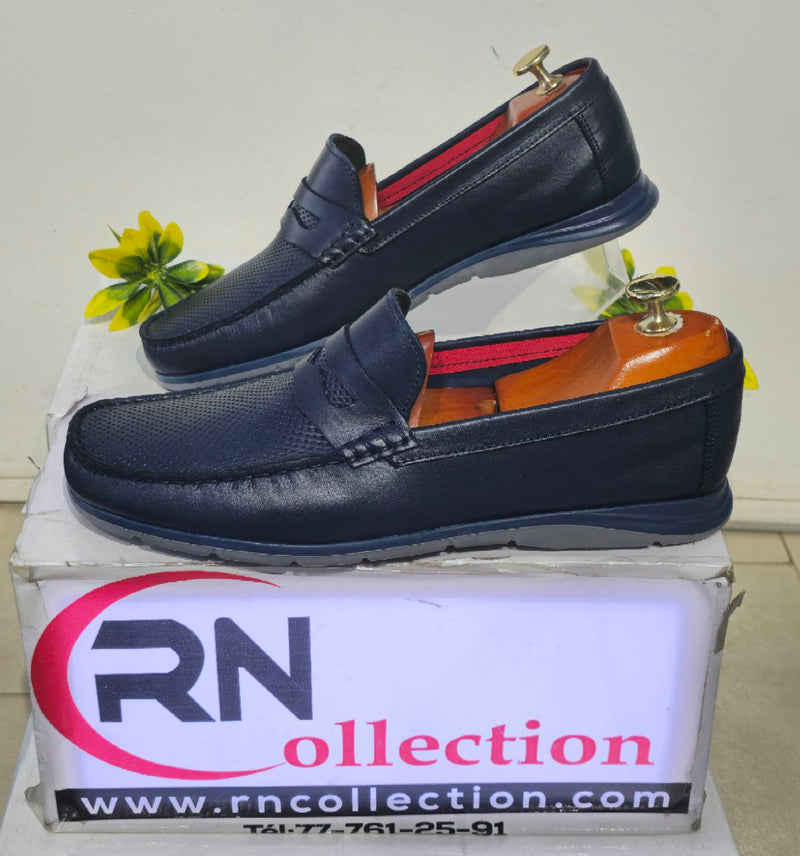 Mocassin R43 Bleu