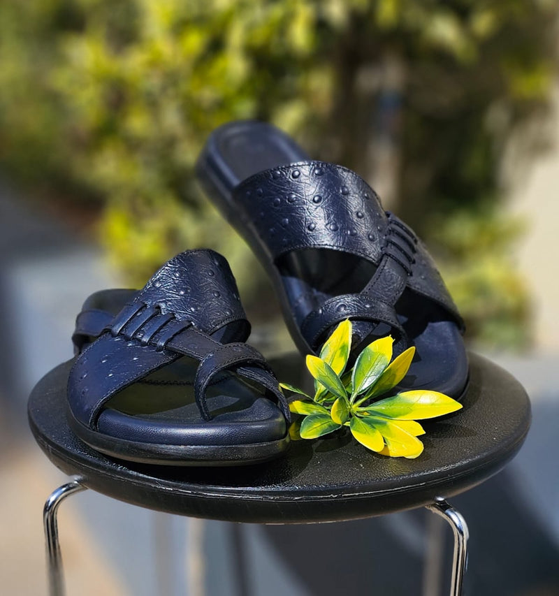 Sandale Cuir 2090# Bleu