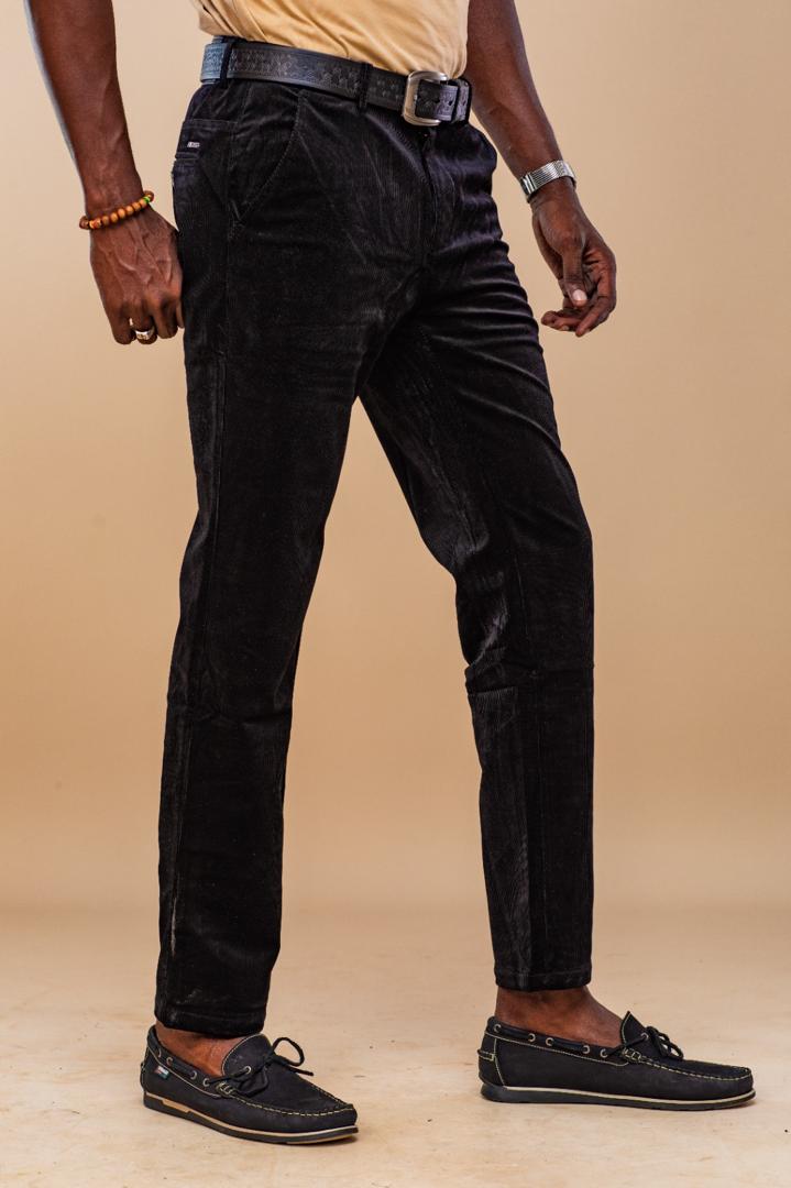 Pantalon velour Noir