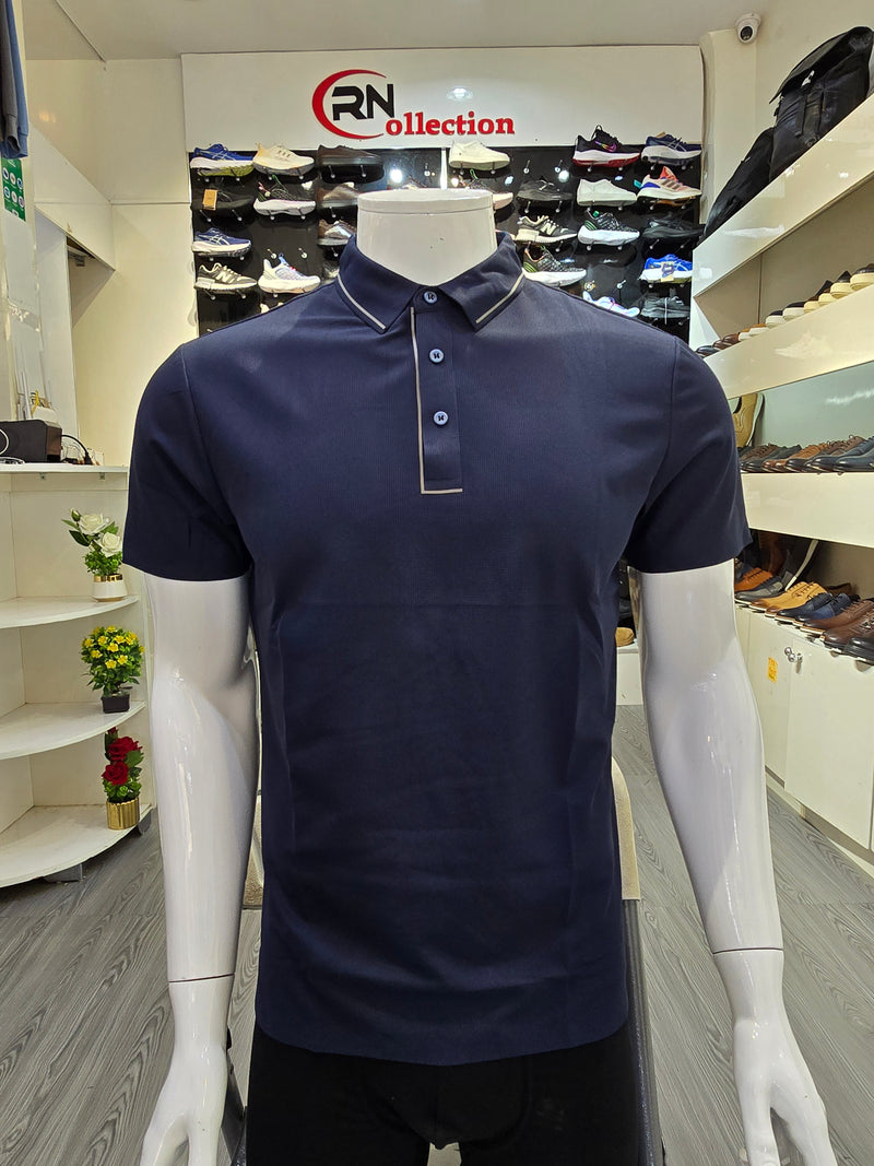 Polo Soie Glacée Bleu