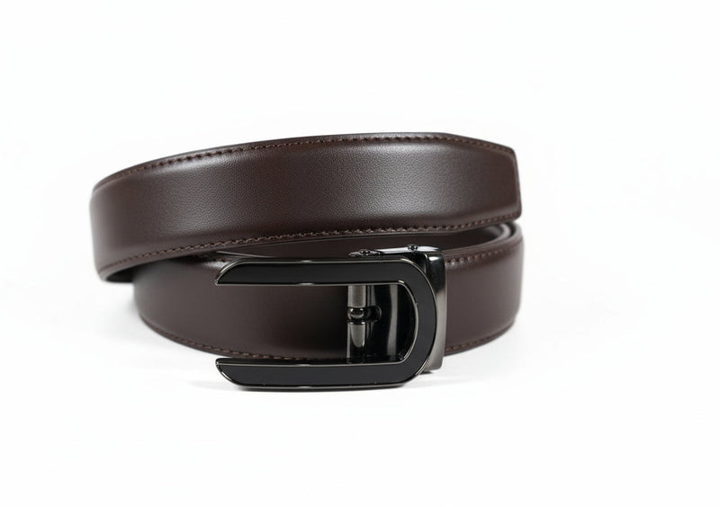 Ceinture Reglage Cuir ZH Marron
