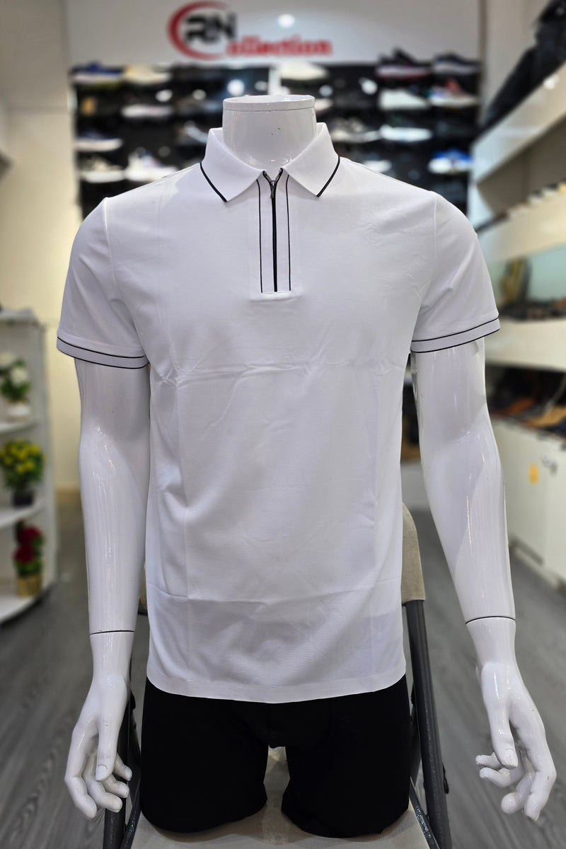 Polo Soie Glacèe Blanc