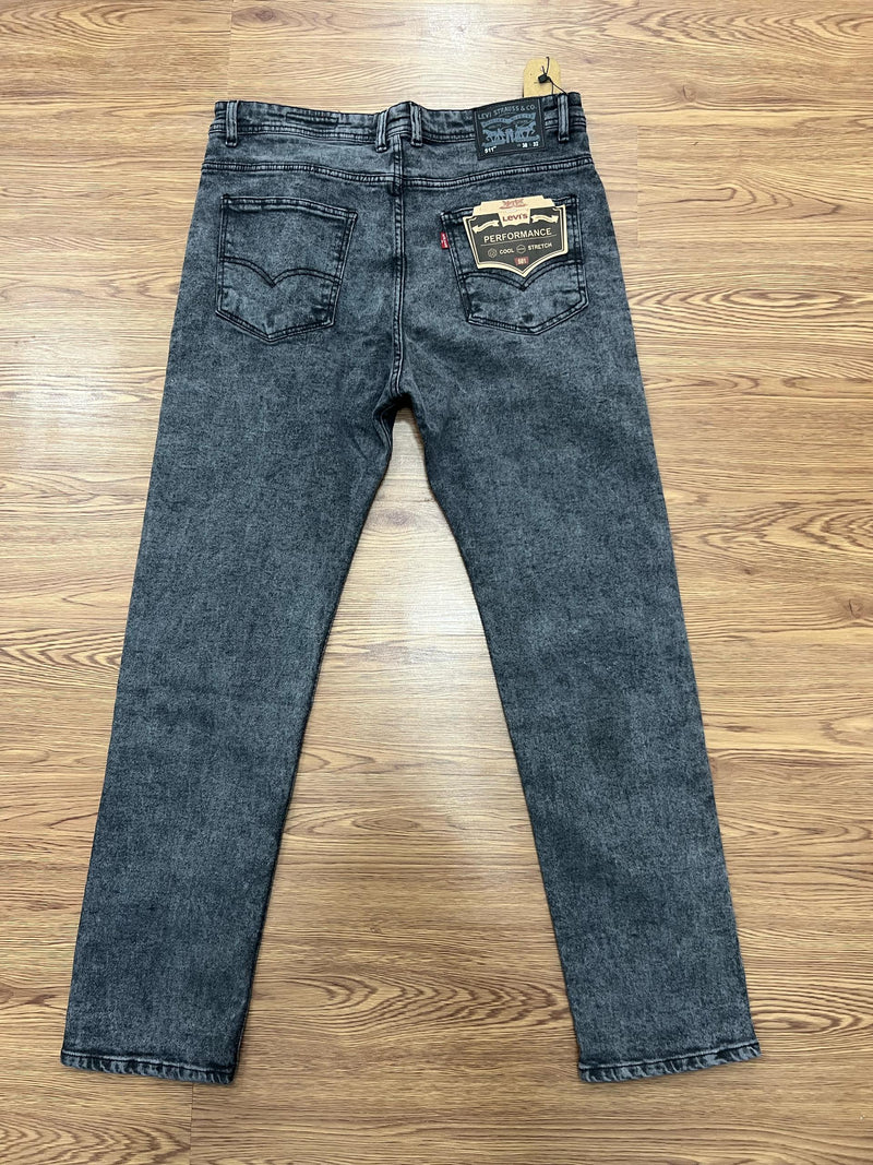Jeans Levis gris délavé