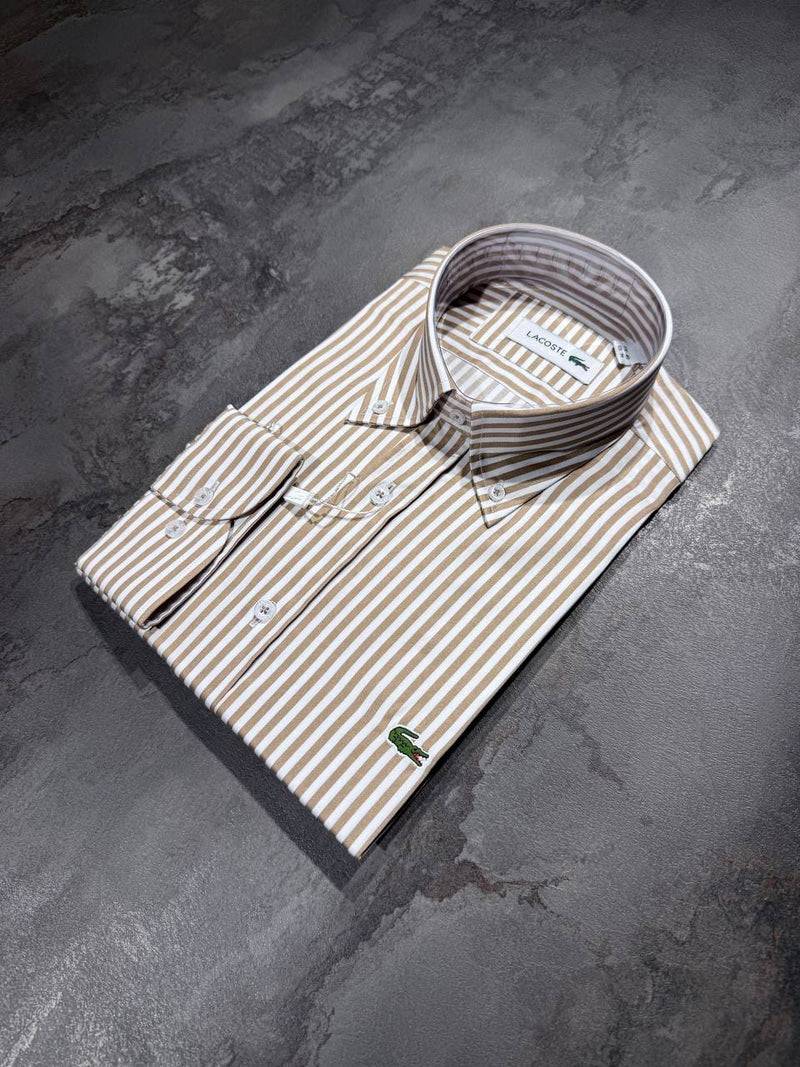 Chemise Rayure Beige