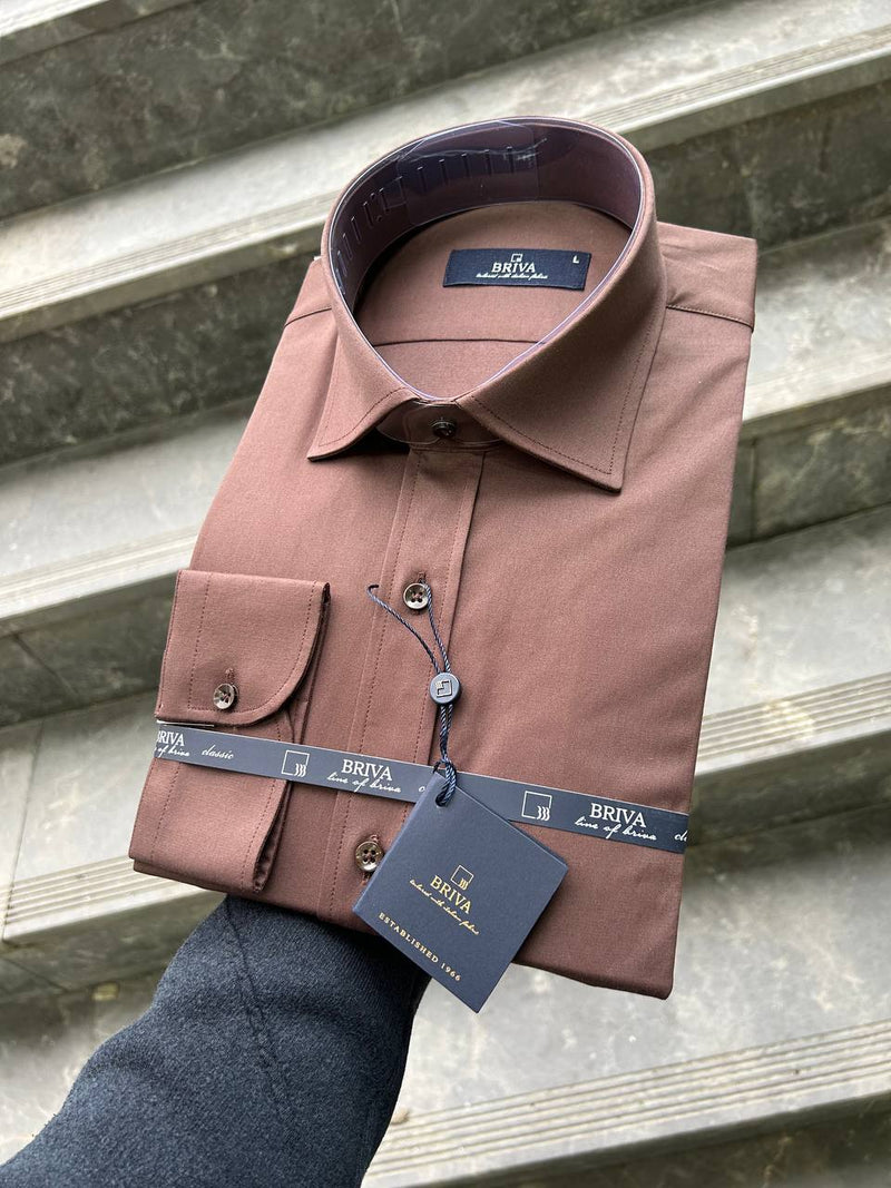 Chemise LM Briva Marron