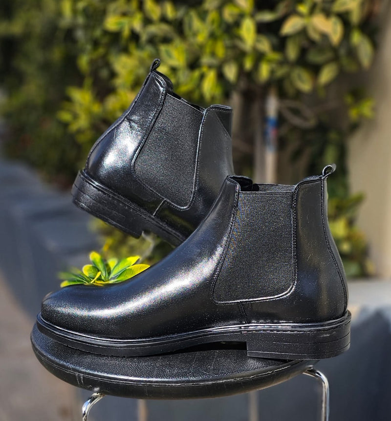 Botte Cuir 166# Noir