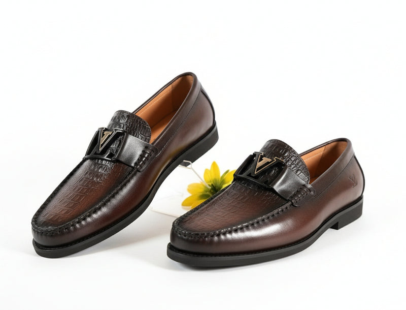 Chaussure Cuir Croco 10010#