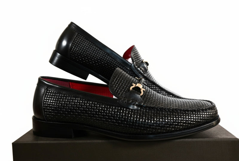 Chaussure Cuir Croco 6688# Noir