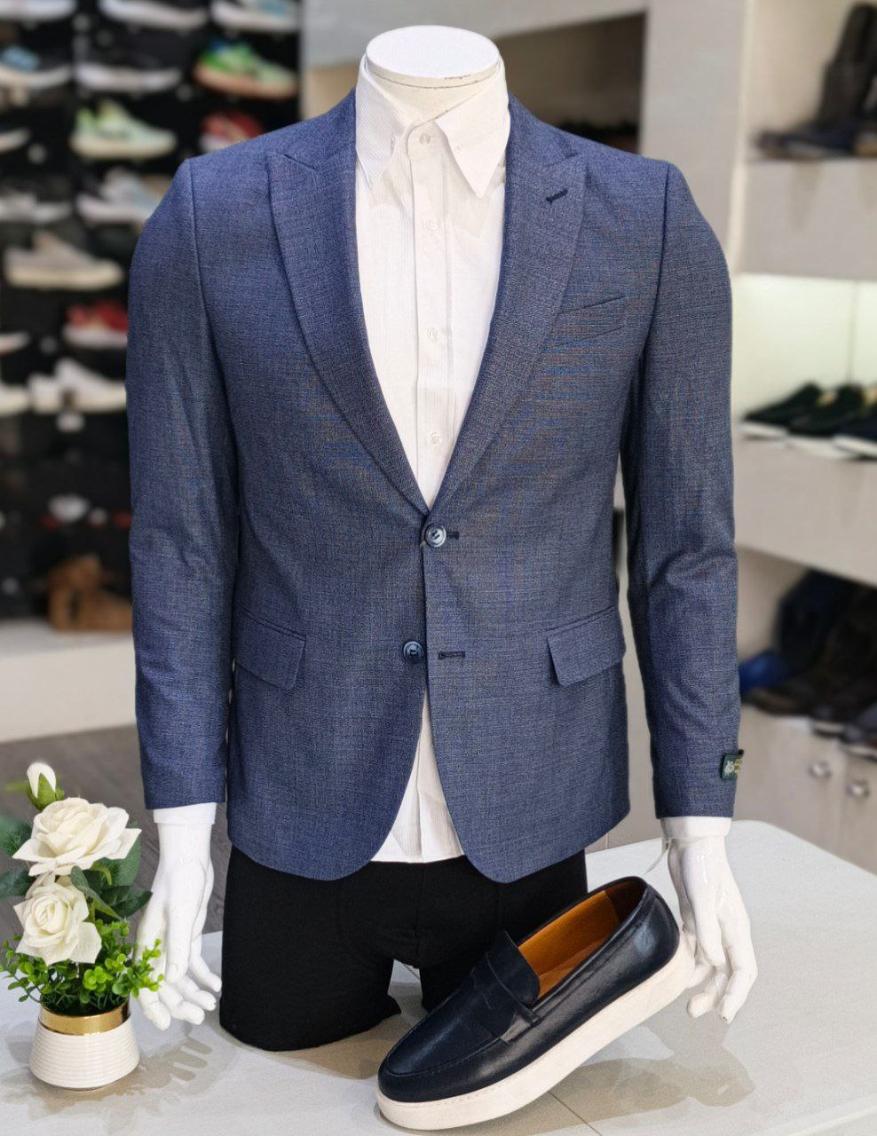 Blazer Cotton F# Bleu
