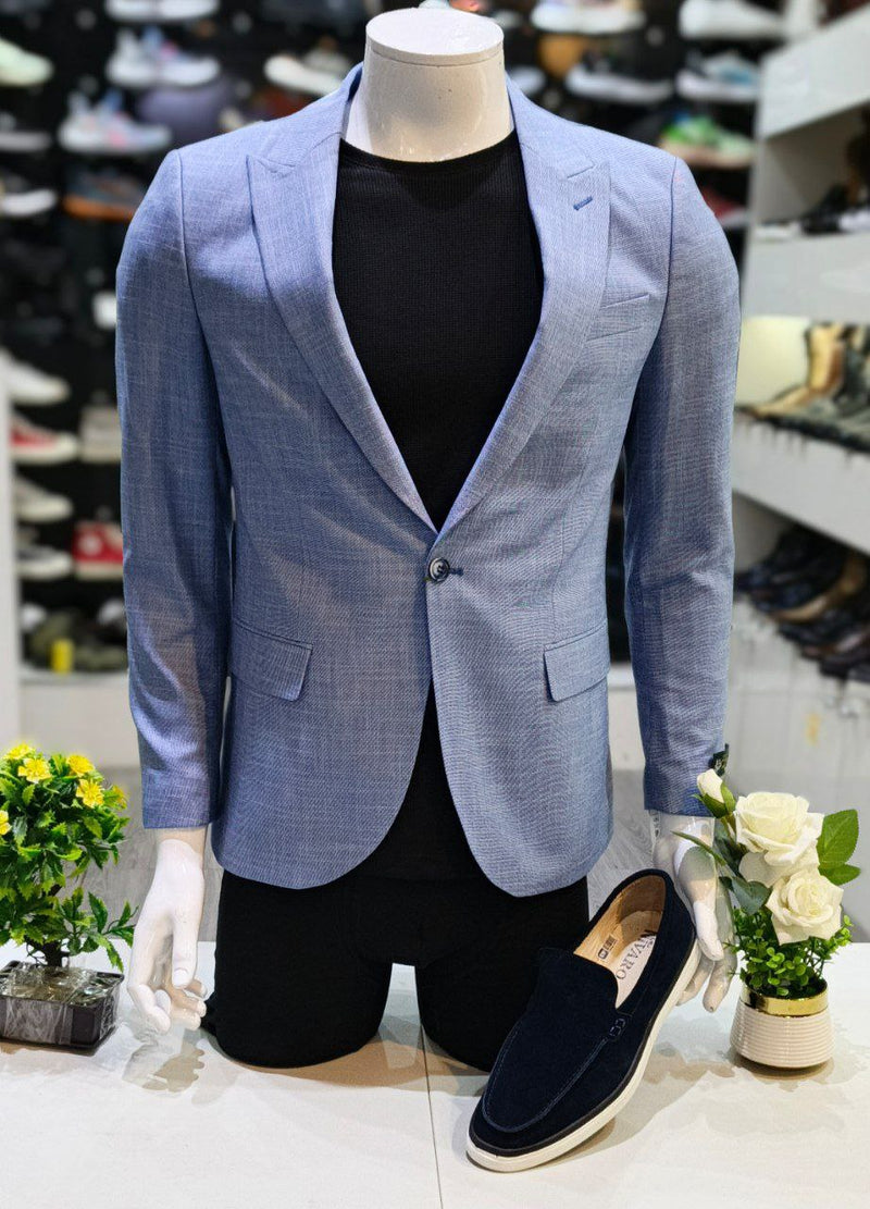 Blazer Coton Bleu Clair G#
