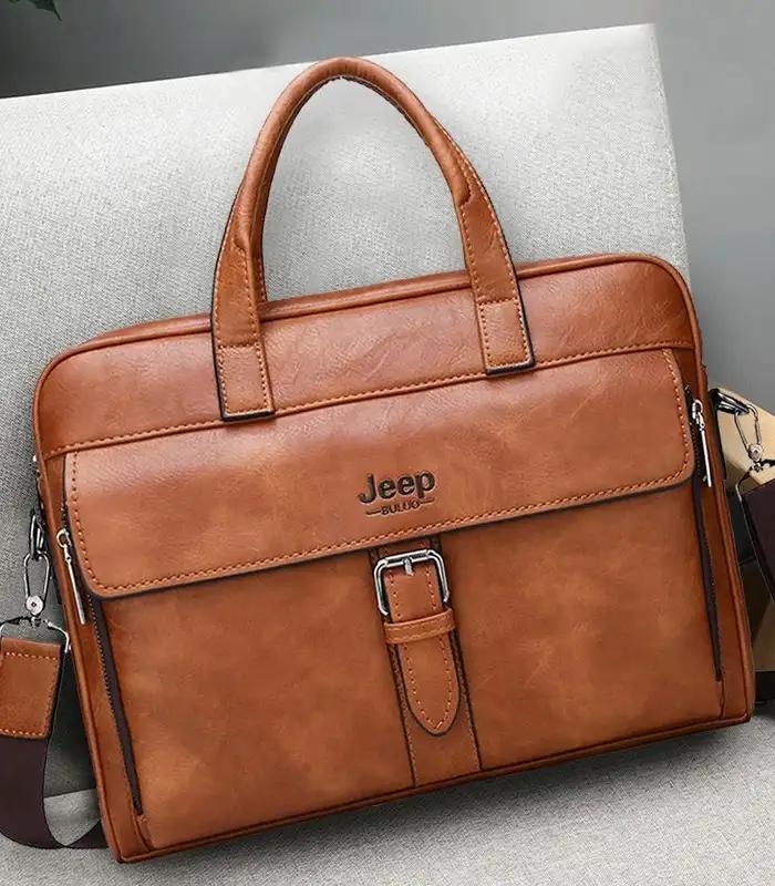 Sac cartable cuir tabac