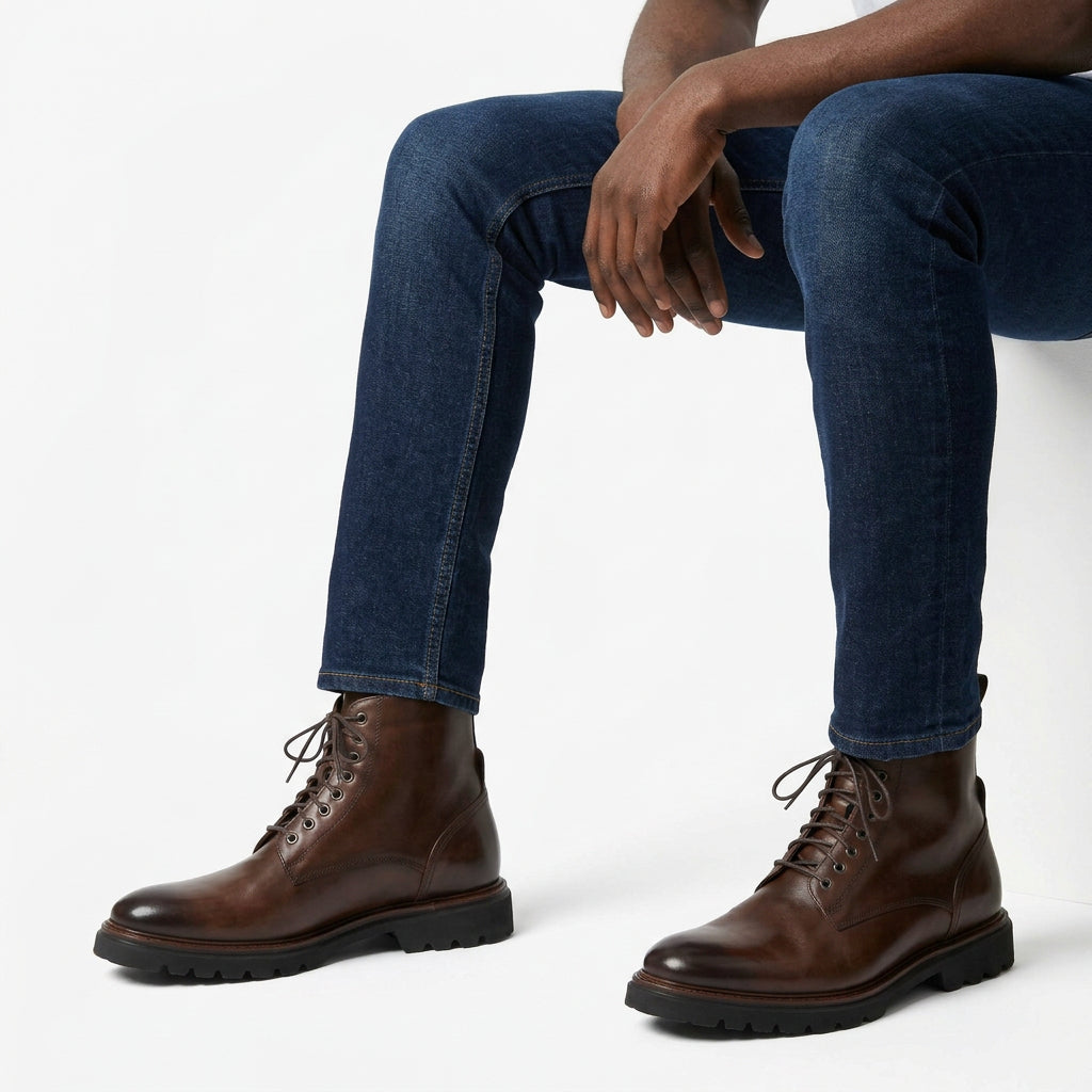 Botte Cuir BT9005# Marron