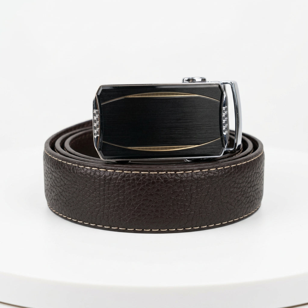 Ceinture Cuir Reglage MH Marron