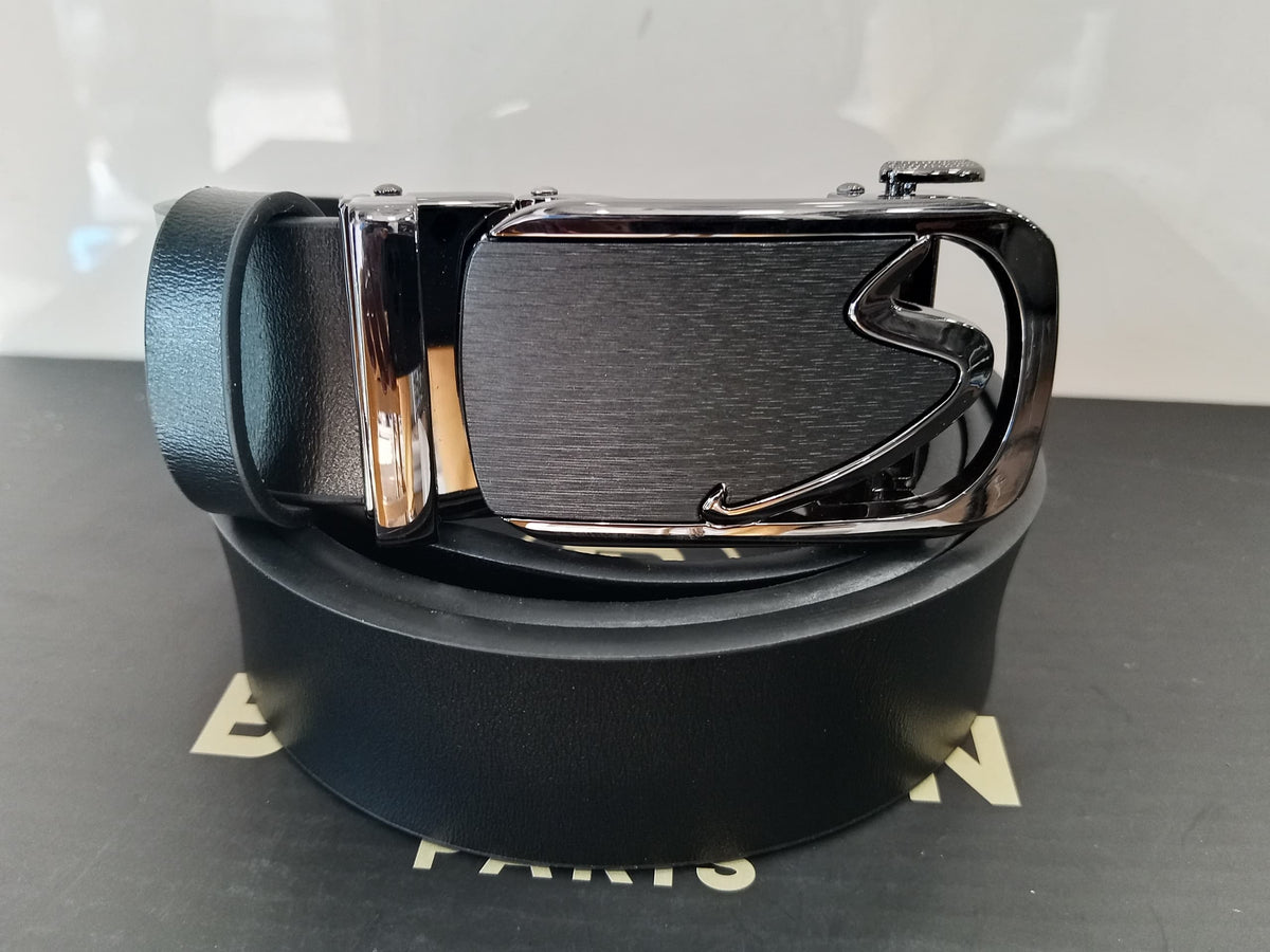 Ceinture cuir Reglage LG Noir