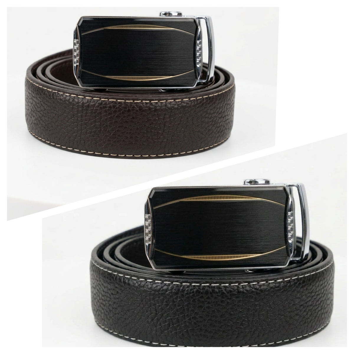 Ceinture Cuir Reglage MH Marron