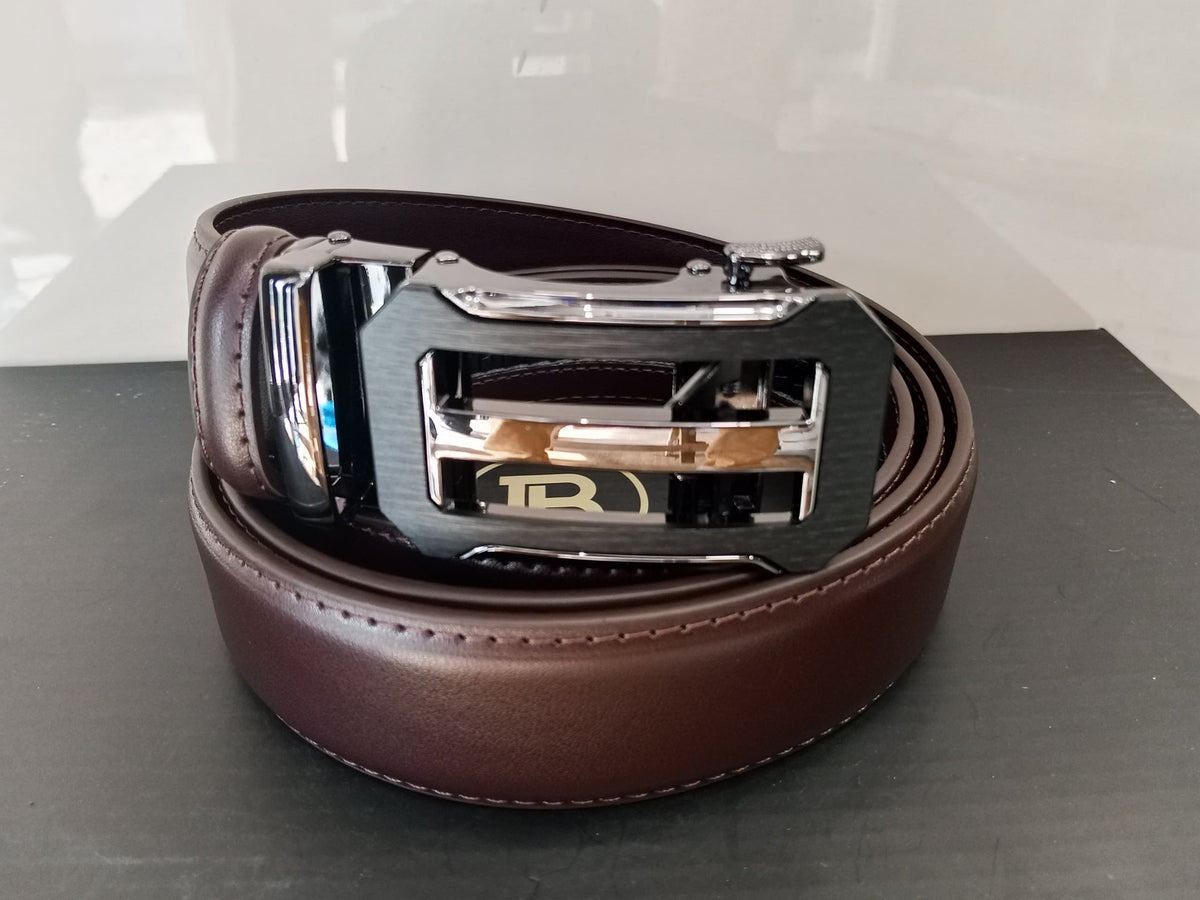 Ceinture Cuir Reglage PR Marron