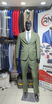 Ensemble costume 2 pièces Vert armé