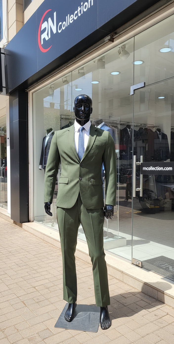 Ensemble costume 2 pièces Vert armé