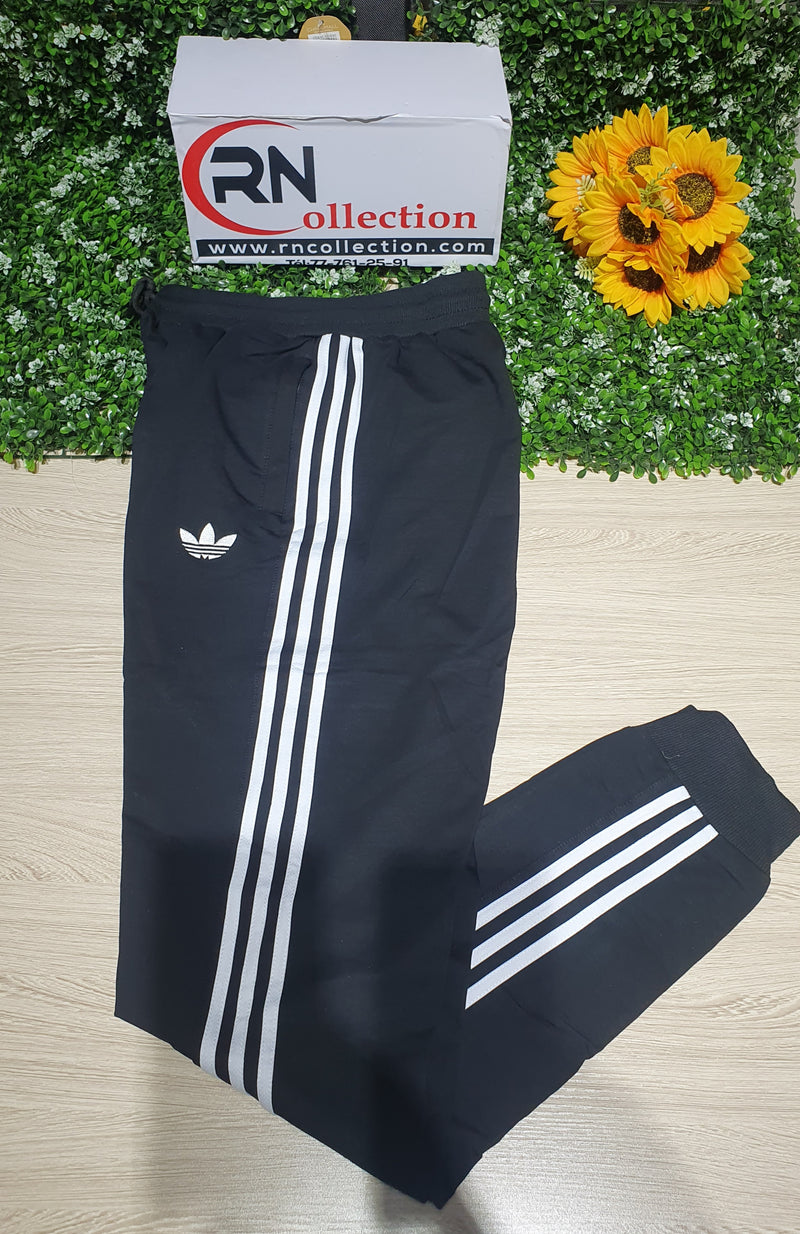 Pantalon jogging noir blanc