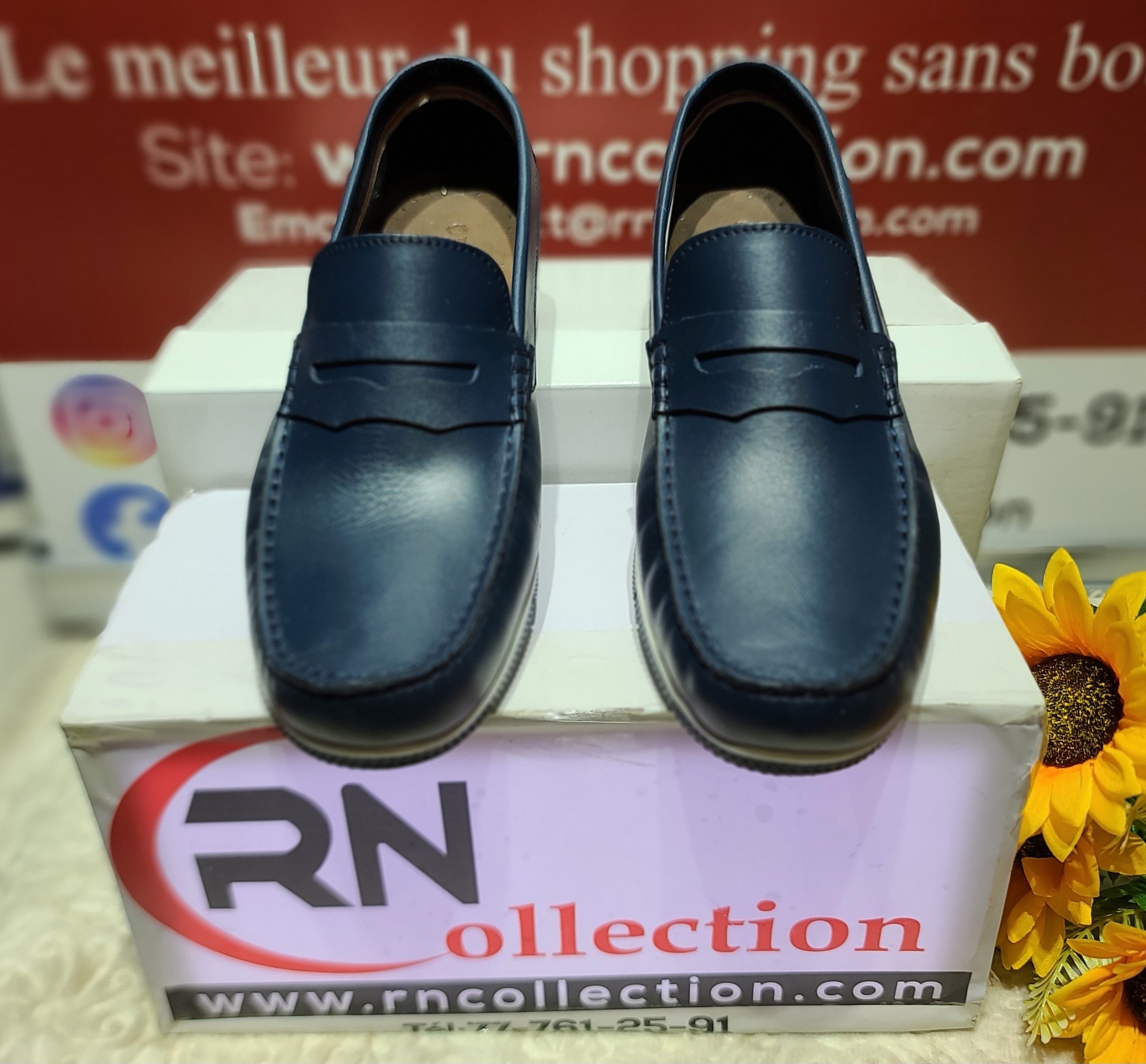 Mocassin R24 bleu