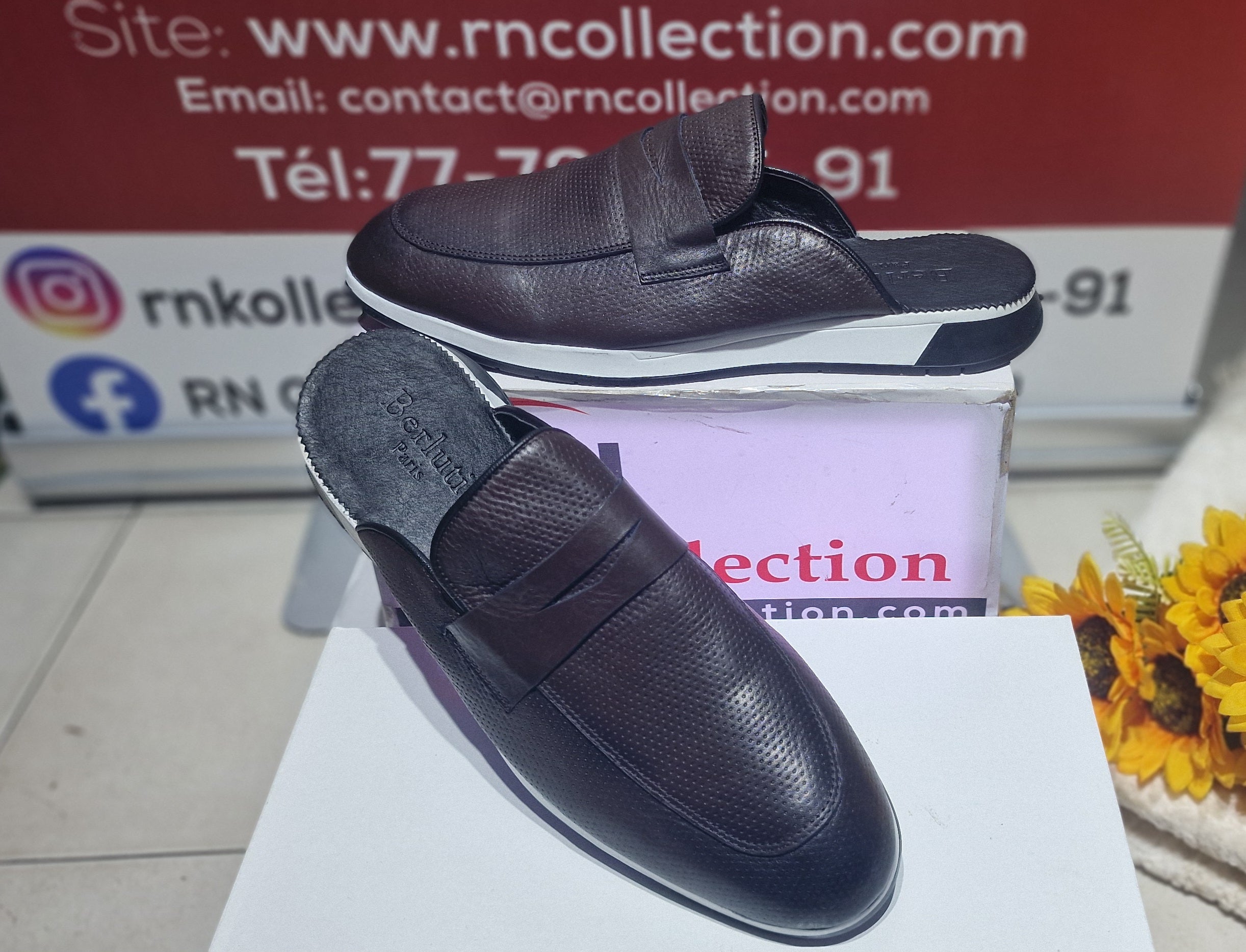 Babouche Berlutti Marron