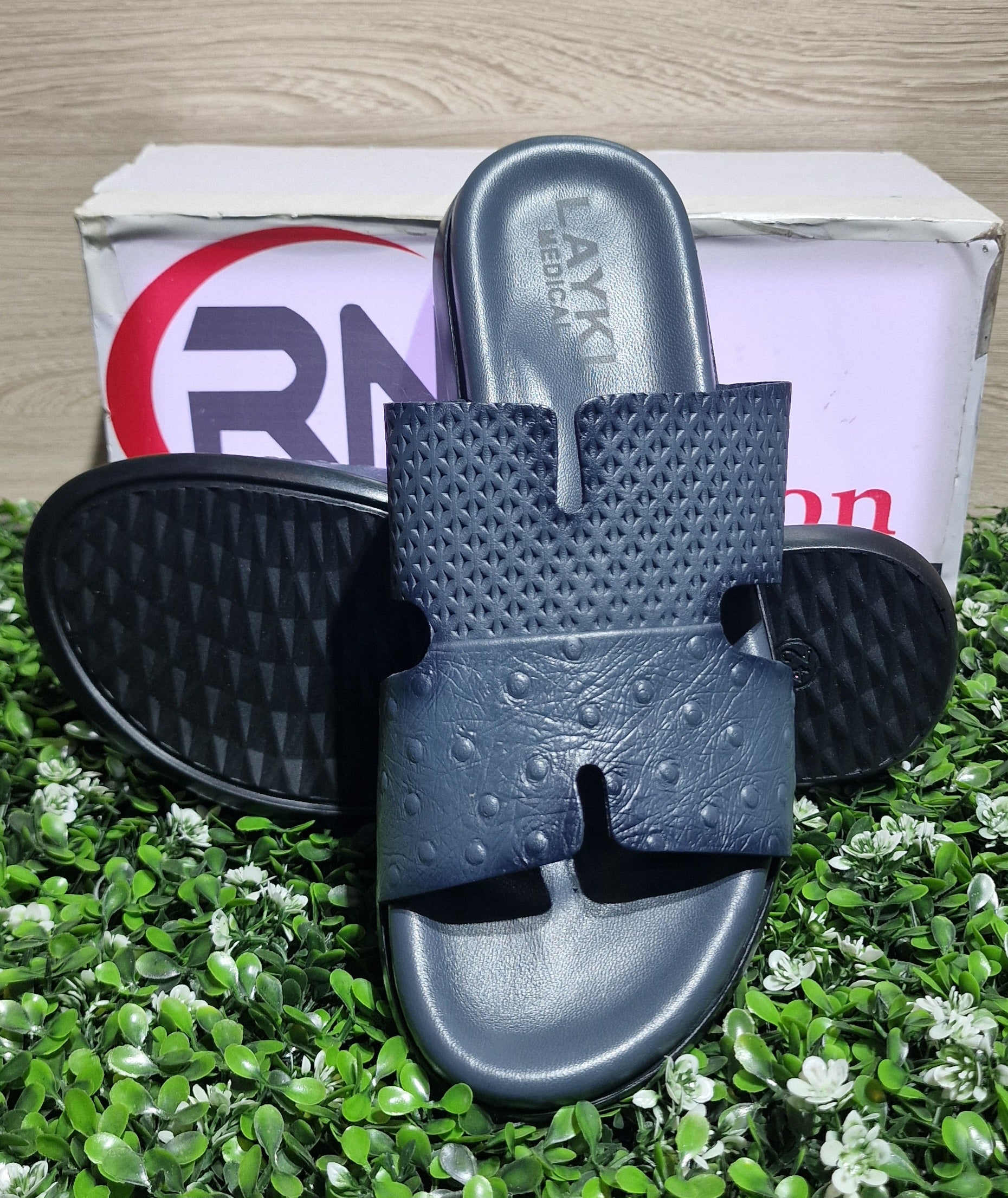 Sandales Cuir 1012# Gris