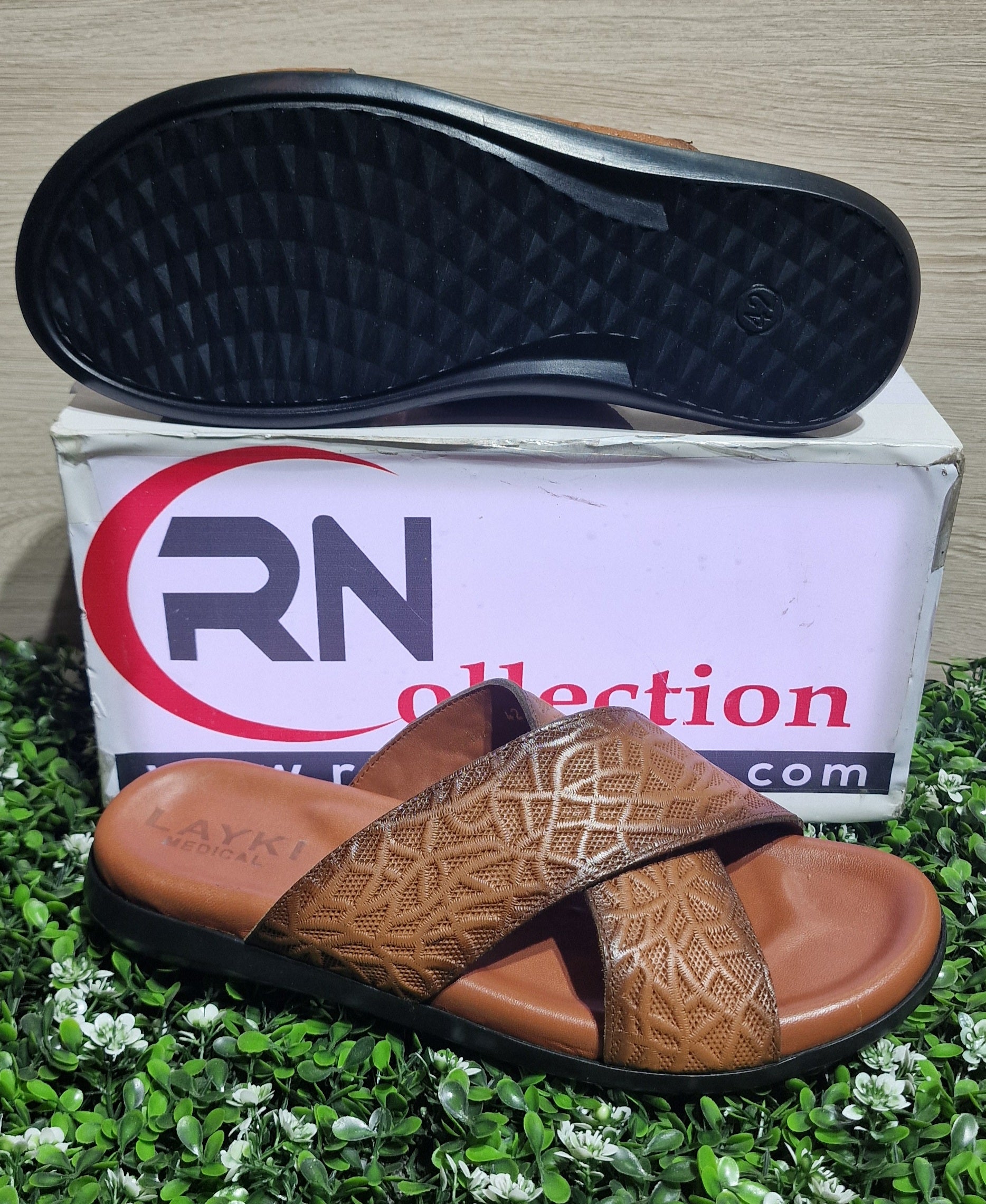 Sandale Cuir 1029# Tabac