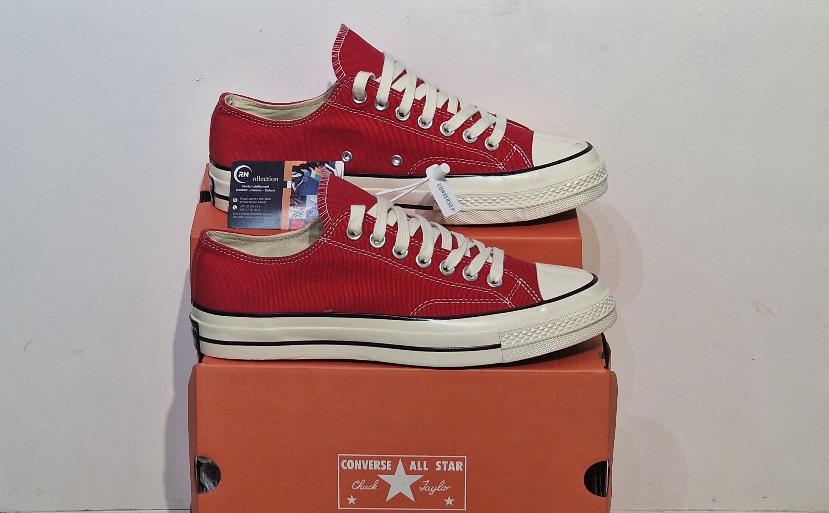 All star coupé Rouge