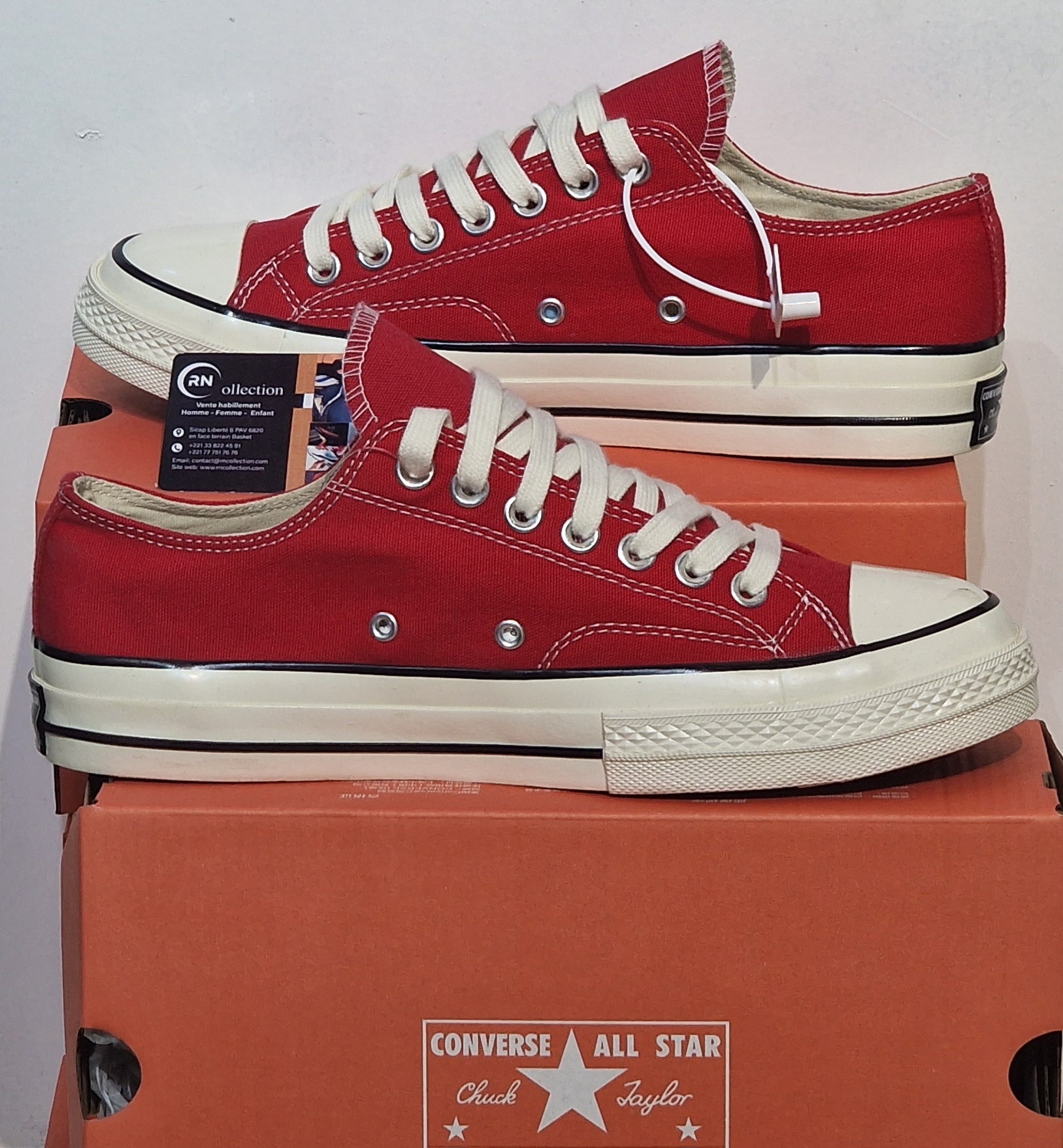 All star coupé Rouge