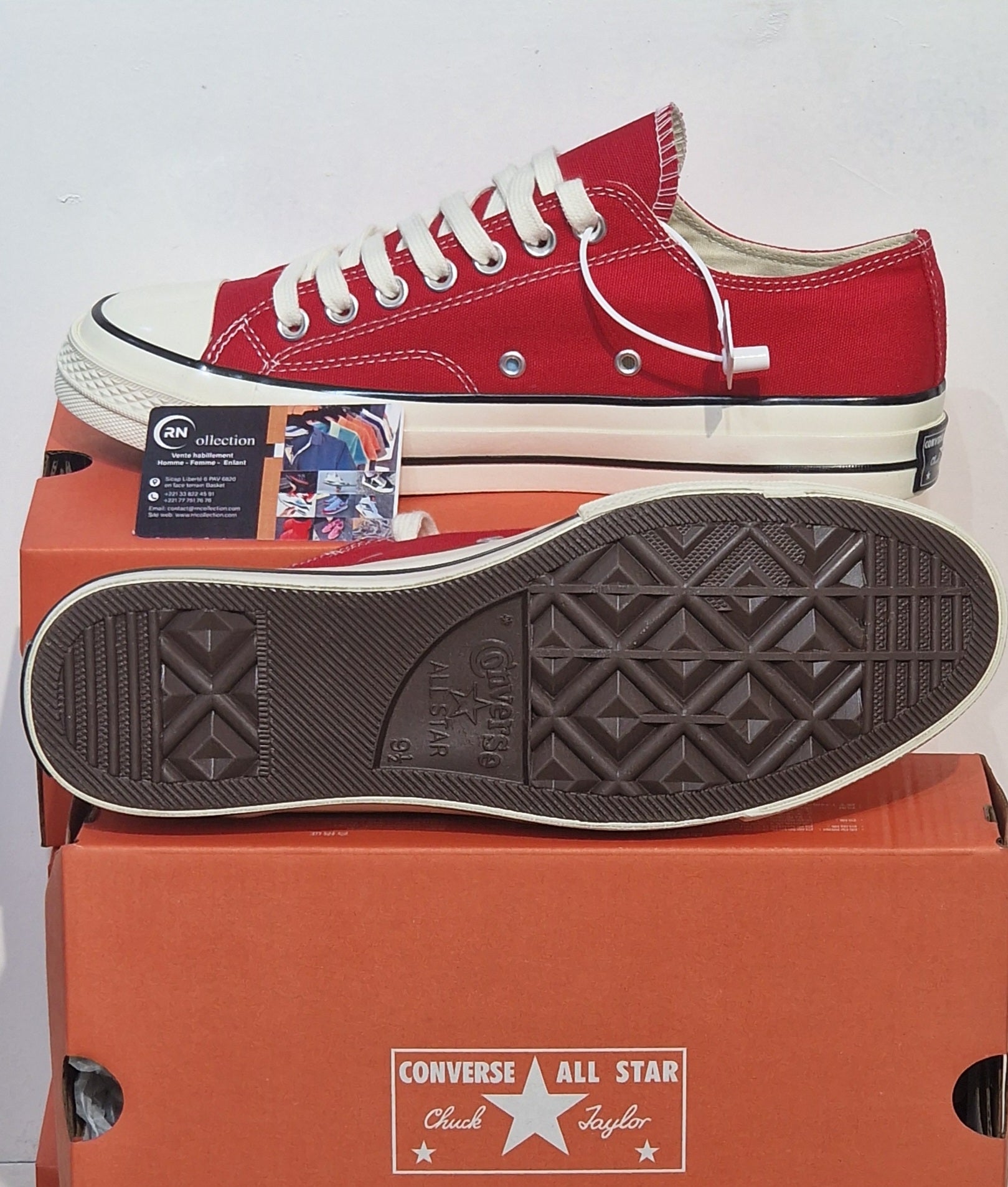 All star coupé Rouge