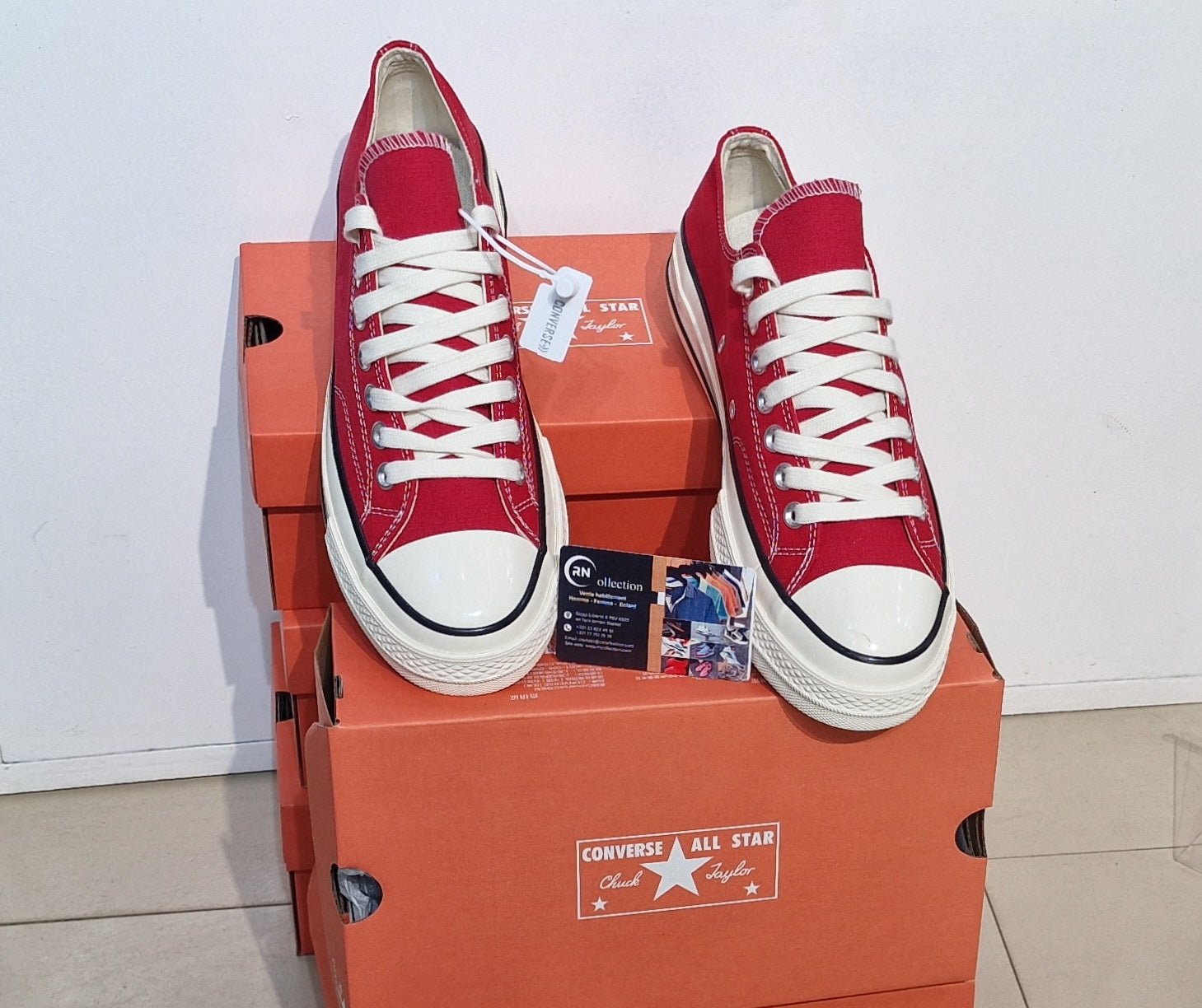 All star coupé Rouge