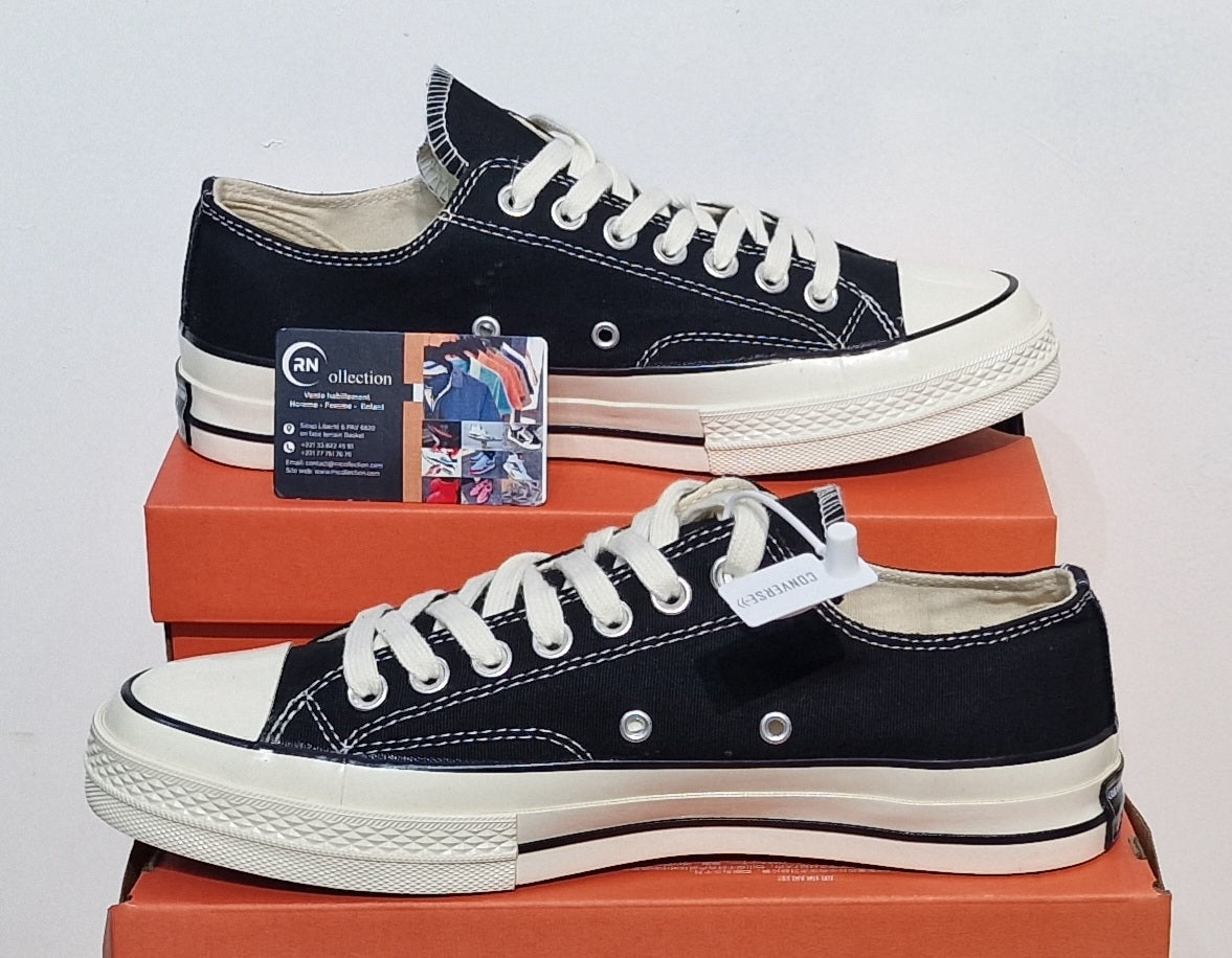 All star Coupé Noir Blanc