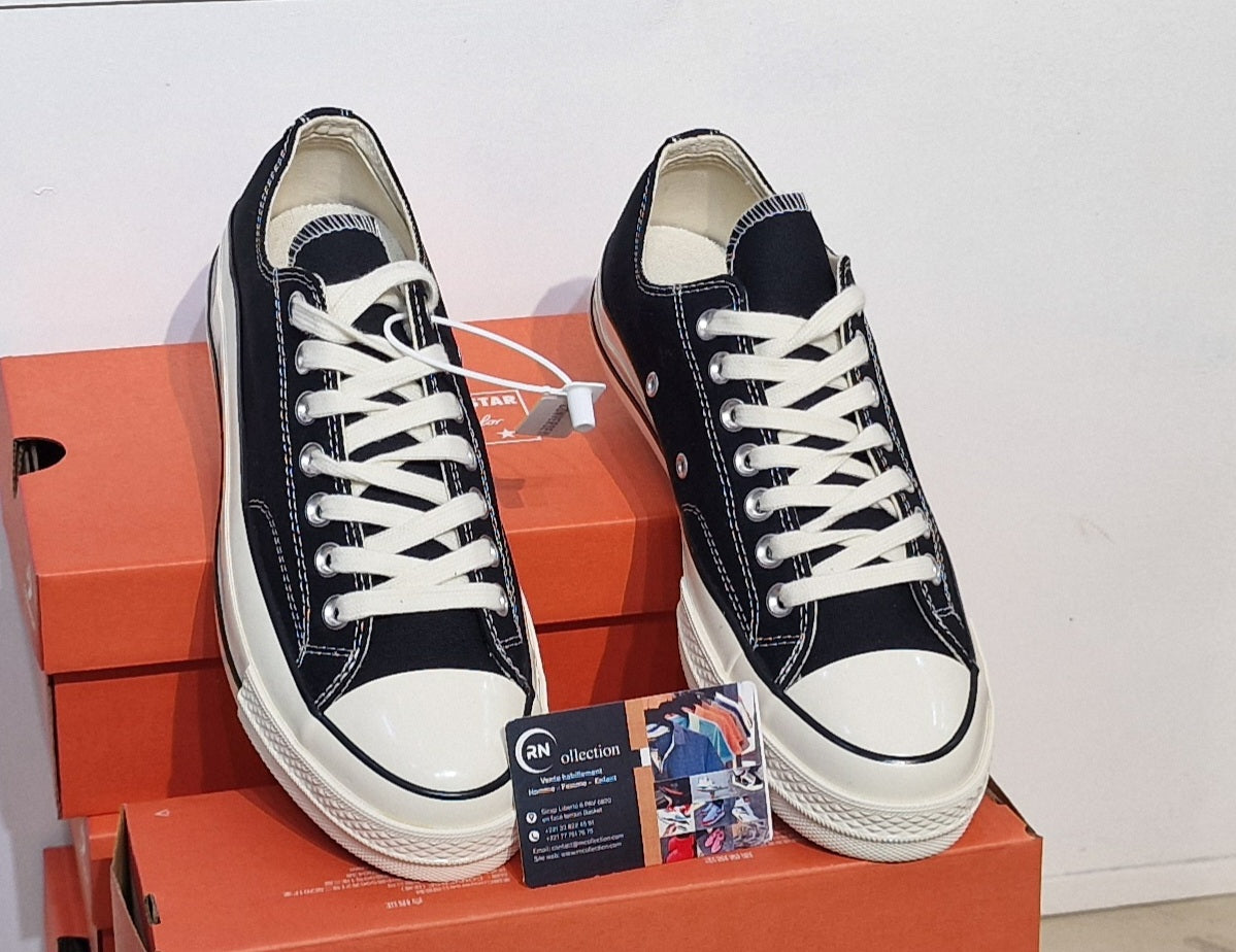 All star Coupé Noir Blanc