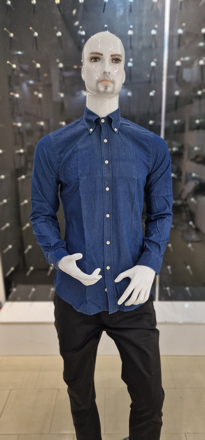 Chemise Jean Bleu Foncé