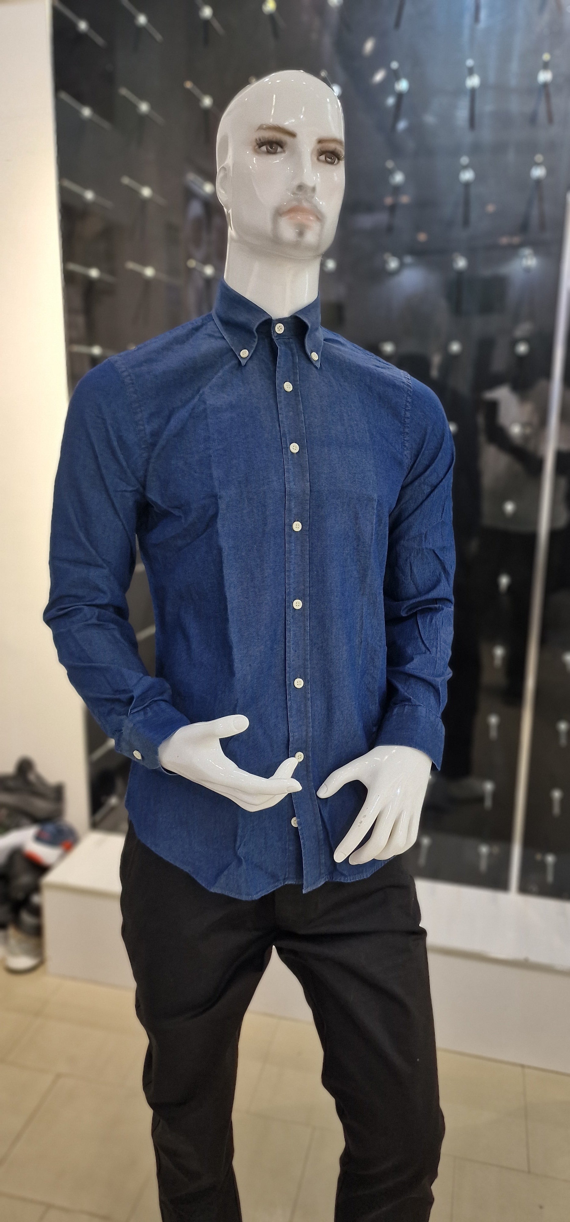 Chemise Jean Bleu Foncé