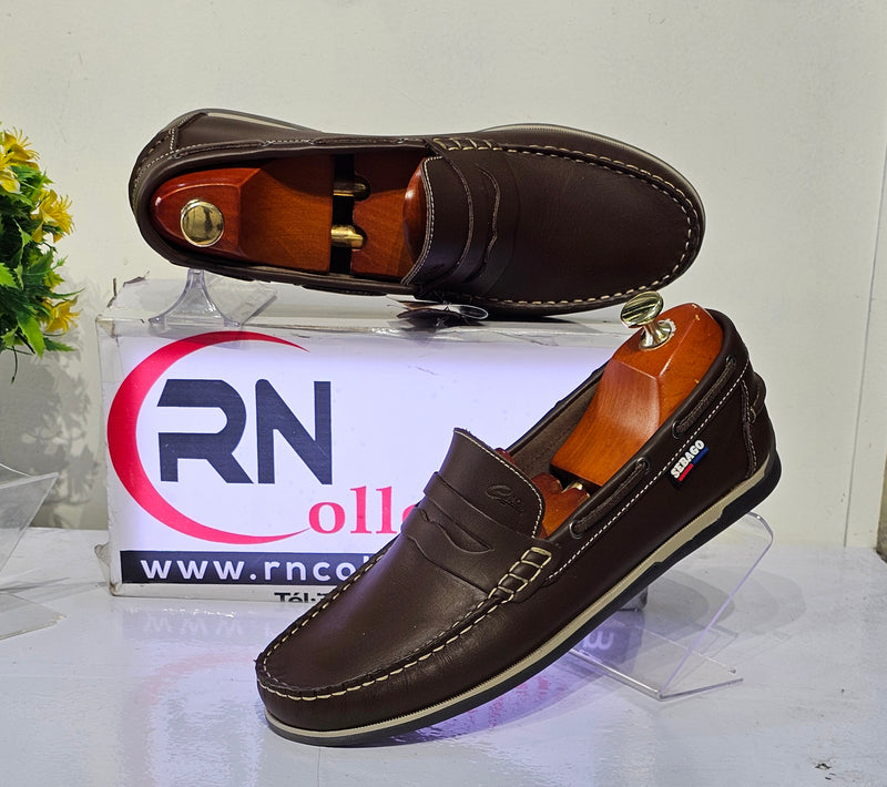 Mocassin sebago Cuir Marron