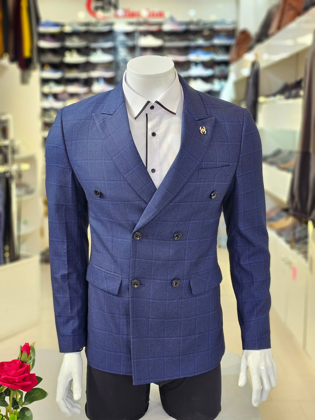 Blazer Croisé Bleu 65#