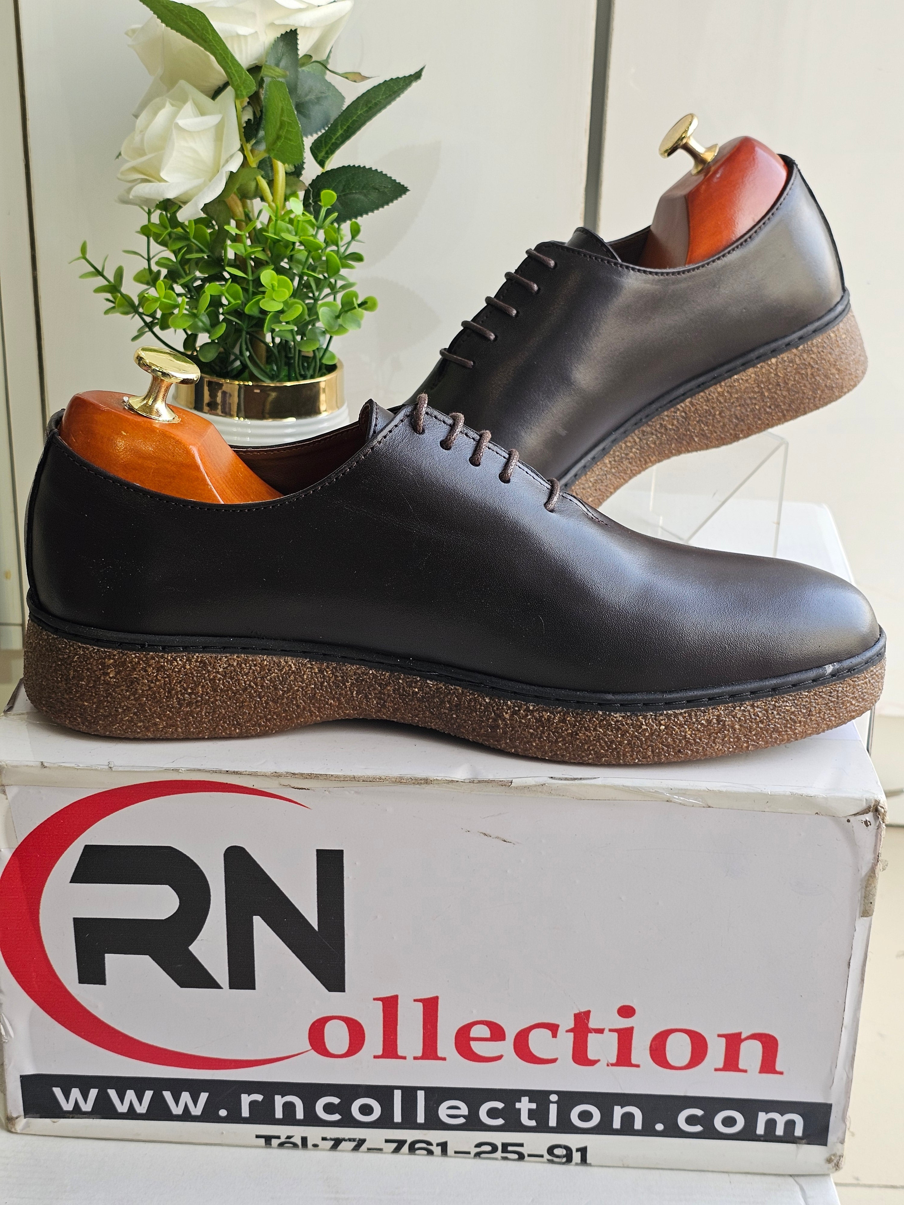 Basket Cuir Marron 26#