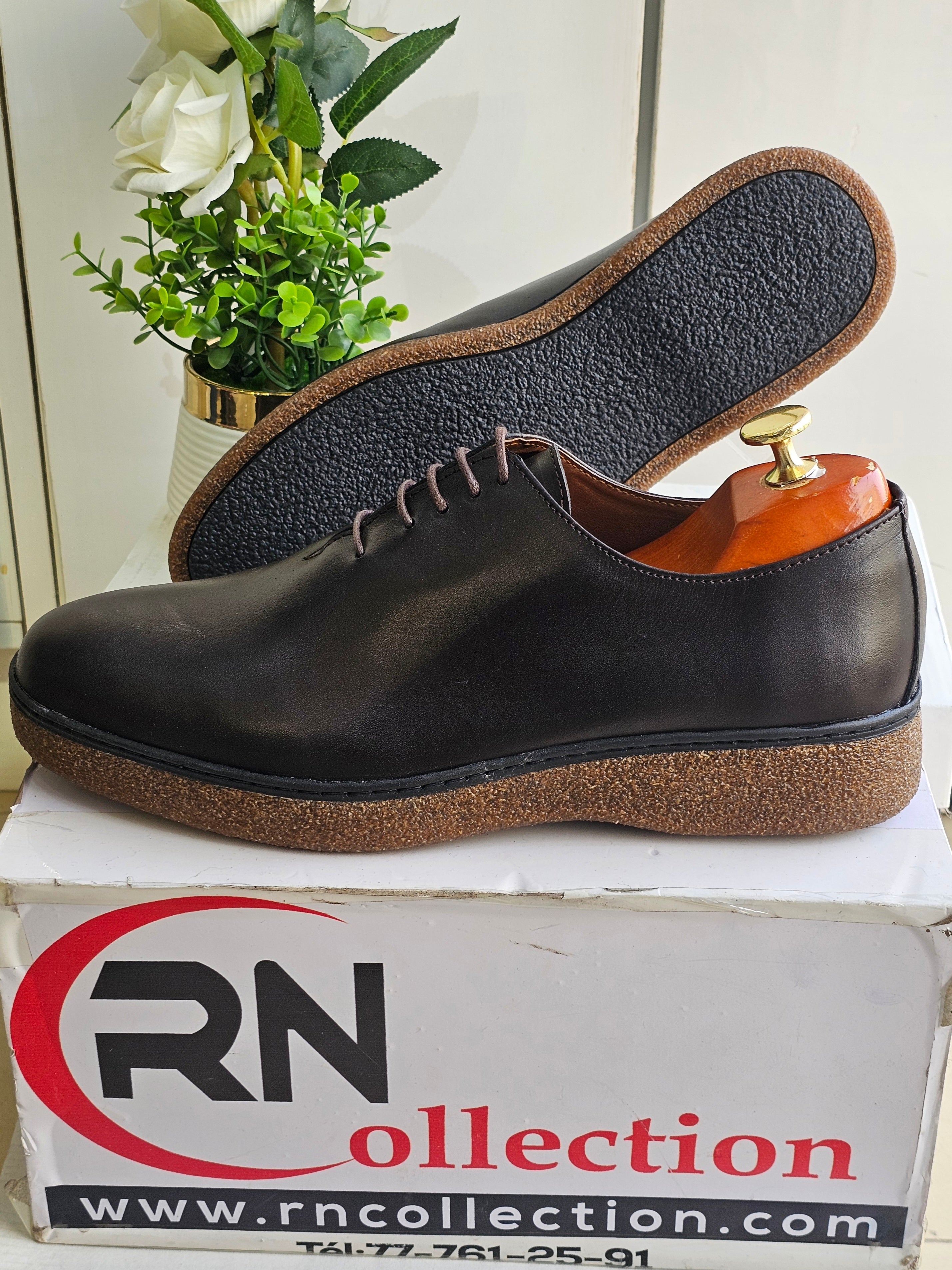 Basket Cuir Marron 26#