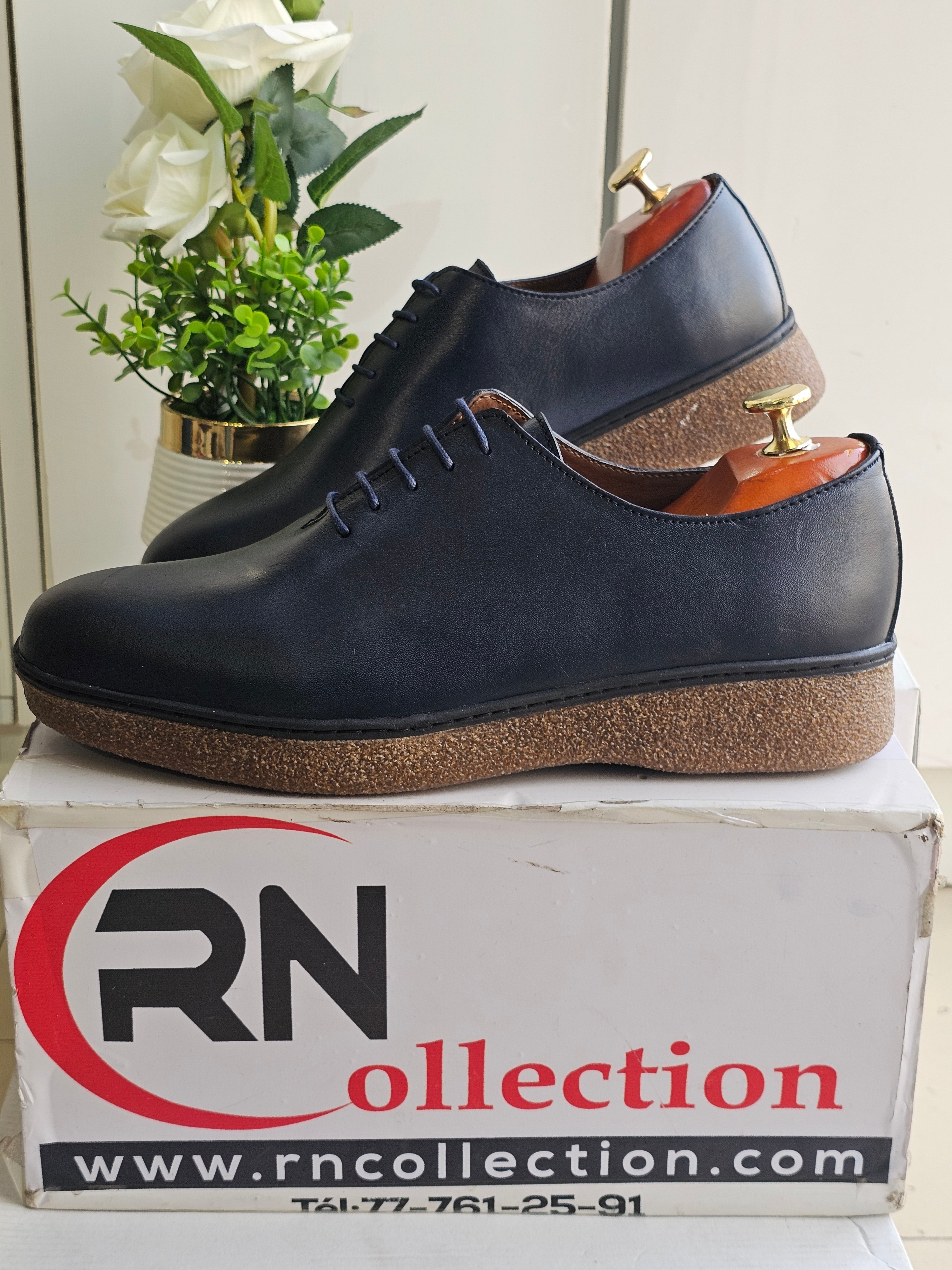 Basket Cuir Bleu 26#