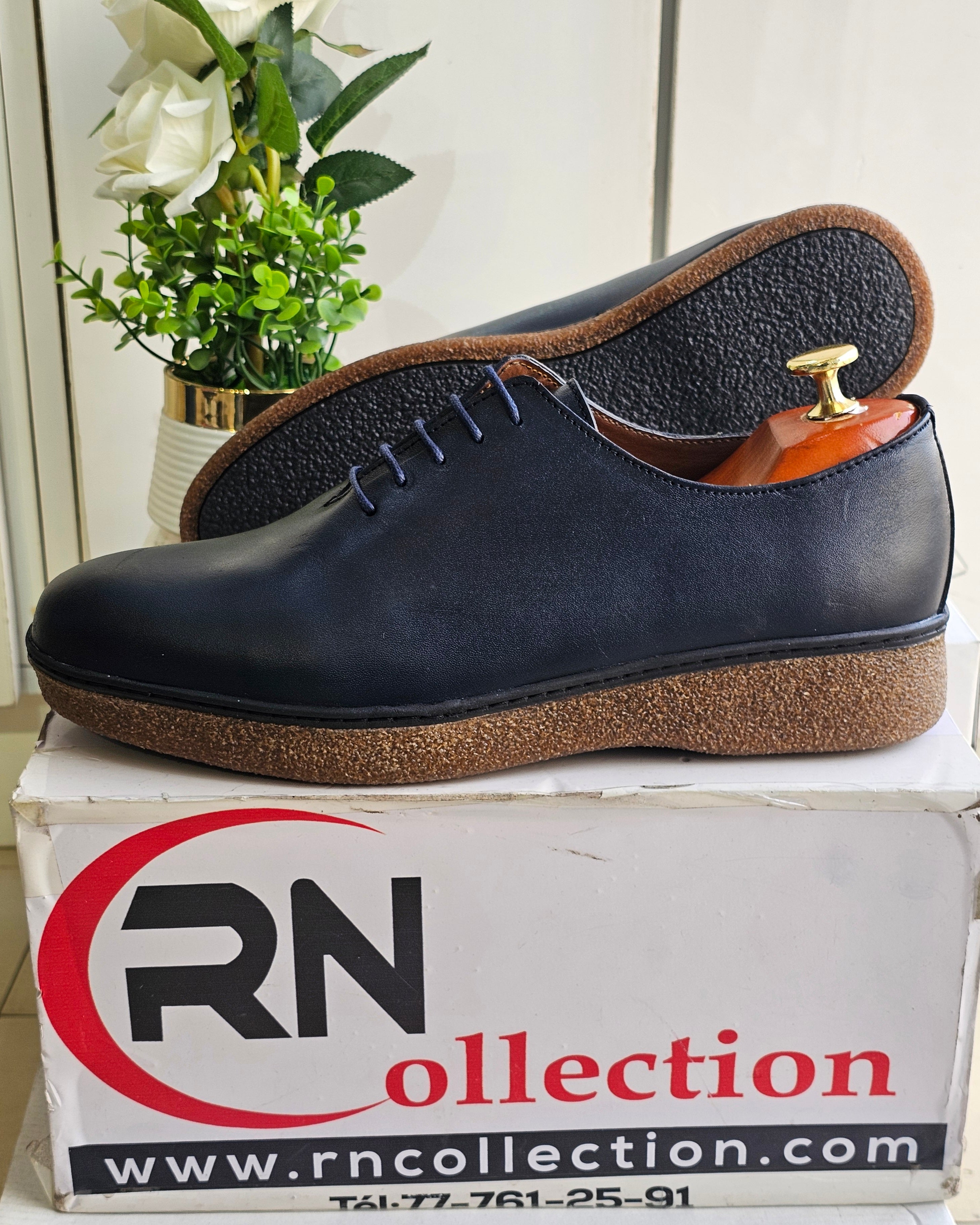 Basket Cuir Bleu 26#