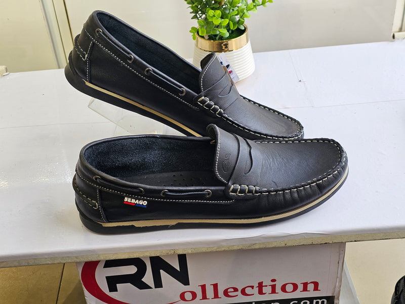 Mocassin sebago Cuir Noir