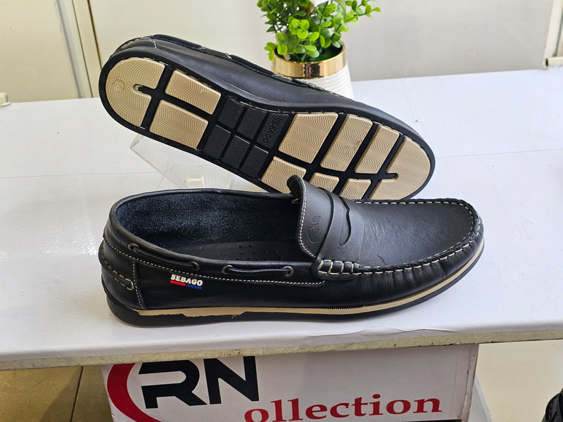 Mocassin sebago Cuir Noir