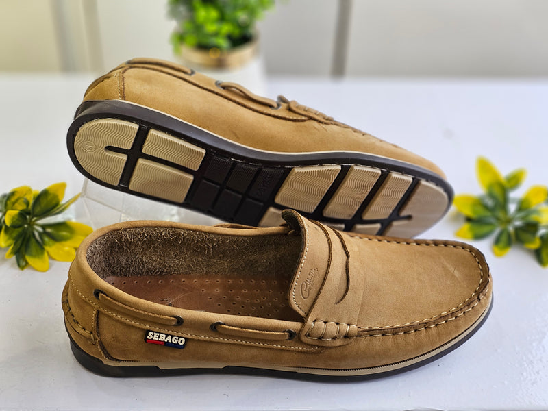 Mocassin Sebago Daim Tabac