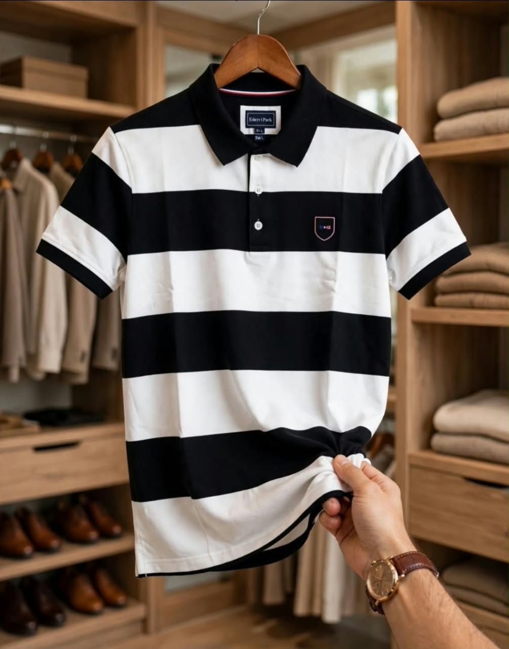Polo Cardigan Beige